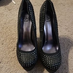 Blinged out high heels